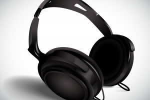 Наушники. Векторная графика.