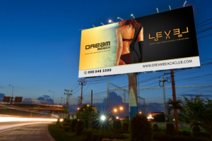 Билборд 5Х10 для ночного клуба Level one и Dream Beach