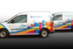 Брендирование автопарка автомобилей для Russ Outdoor