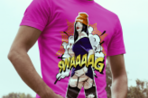 Принт на футболку в стиле Pop Art