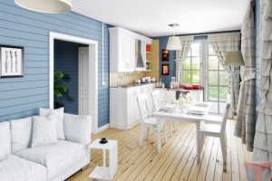 Интерьер каркасного дома