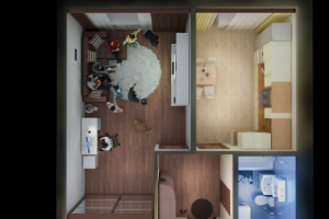 Планировка квартир. Вид сверху