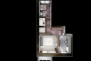 Планировка квартир. Вид сверху