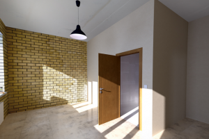 Чистовая отделка промышленного здания.