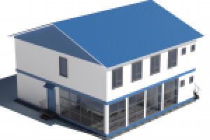 Макет модульного дома