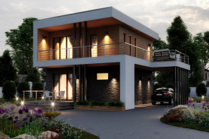 Экстерьер коттеджа