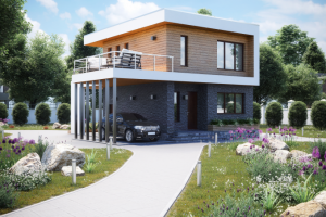 Экстерьер коттеджа