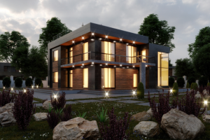 Экстерьер коттеджа