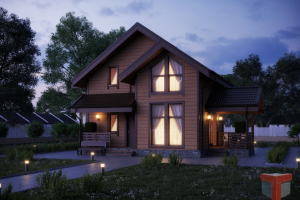 Визуализация экстерьера коттеджа