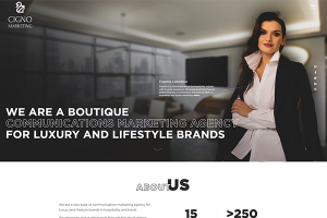 Сайт для маркетинговой компании Cigno