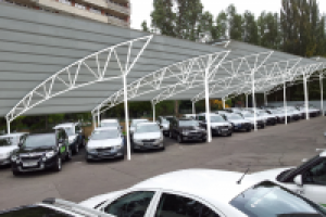 Навес для автосалона