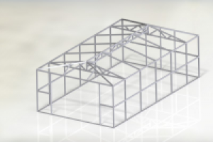 Проект гаража из профильной трубы