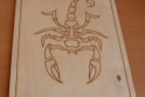 Лазерная резка доски