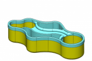 3d модель пластикового лотка