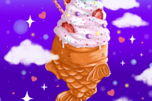 Иллюстрация "Тайяки с мороженым"