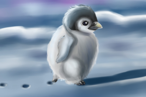Иллюстрация "Пингвиненок идет домой"