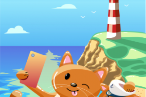 Отец с сыном на море