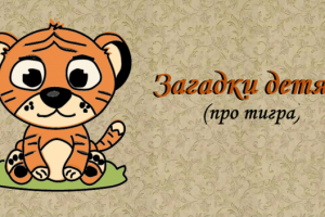 Загадки детям(про тигра)