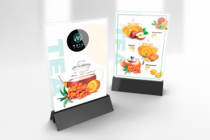 Держатель для листовки. (Table tent )