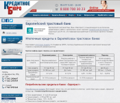 Заполнение сайта кредитной компании