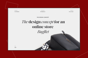 Дизайн концепт интернет-магазина сумок