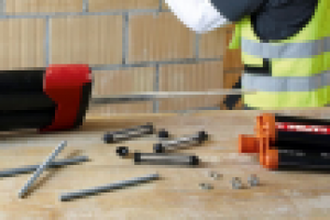 Установка химических анкеров HILTI