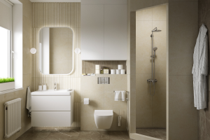 душевая с окном