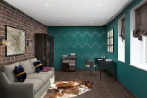 домашний кабинет в пентхаусе