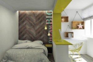 вариант отдельной спальни в однокомнатной квартире