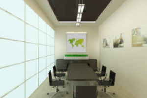 Малая переговорная в офисе сбербанка.