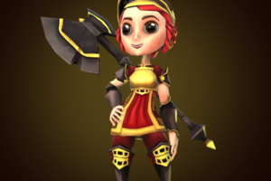 Stylized Girl Warrior