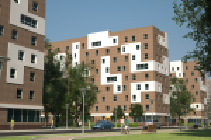 3D визуализация микрорайона