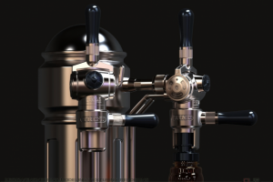 Устройство-колонна, для беспенного розлива пива style"Biker Bar"