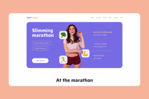 Дизайн посадочной страницы спортивного марафона