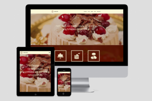 CakeCafe - посадочная страница, интернет-магазин, блог