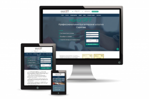 Лендинг для бухгалтерского агентства на Wordpress.