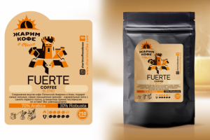 Наклейка на пакет кофе