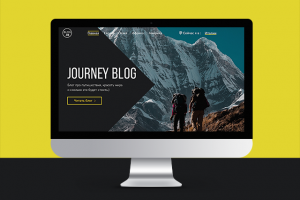 Лендинг блога путешествий