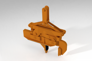 Клещевой захват для вертикального подъема рулонов