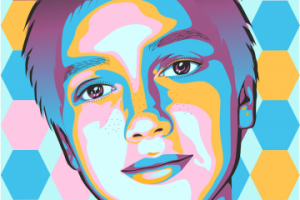 Портрет в векторе (стиль заказной)