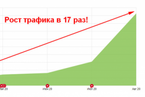 Увеличение коммерческого трафика в 17 раз за 4 месяца