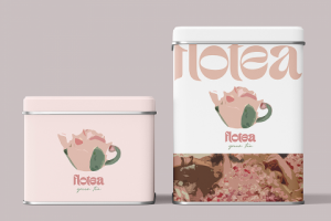 Дизайн логотипа чая марки flotea