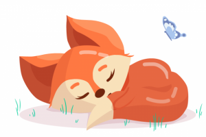 Лисичка спит