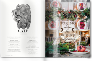 Разворот с рекламой полосой для журнала  Gate (Чехия)