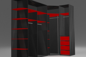 Большой современный шкаф