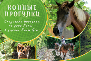 Плакат Конные прогулки