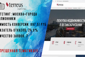 Контекстная реклама для сайта terreuscapital.com