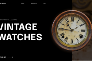 Лендинг для "Retro'clock"