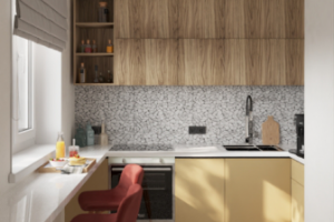 Визуализация компактной кухни