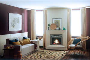 Визуализация интерьера гостиной комнаты